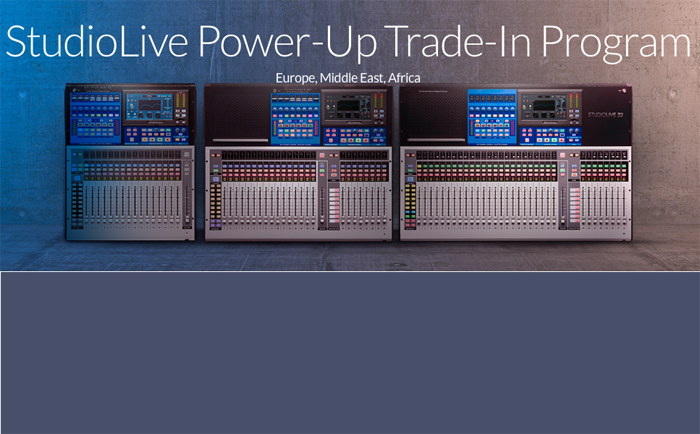 Presonus StudioLive Power-Up Trade Programm