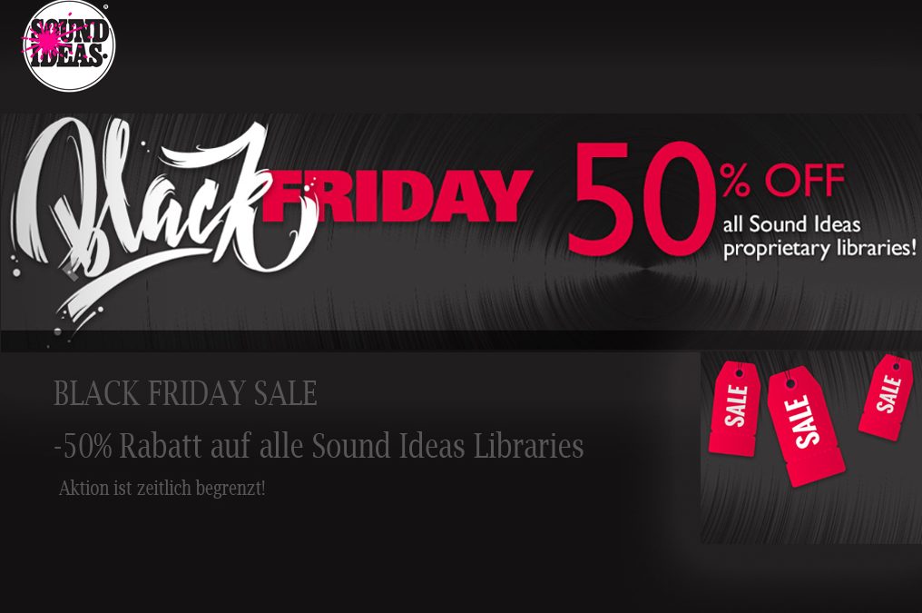 Sound Ideas “BlackFriday” – 50% OFF