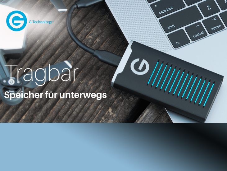 G-Drive Mobil SSD – Robust, schnell und mobil