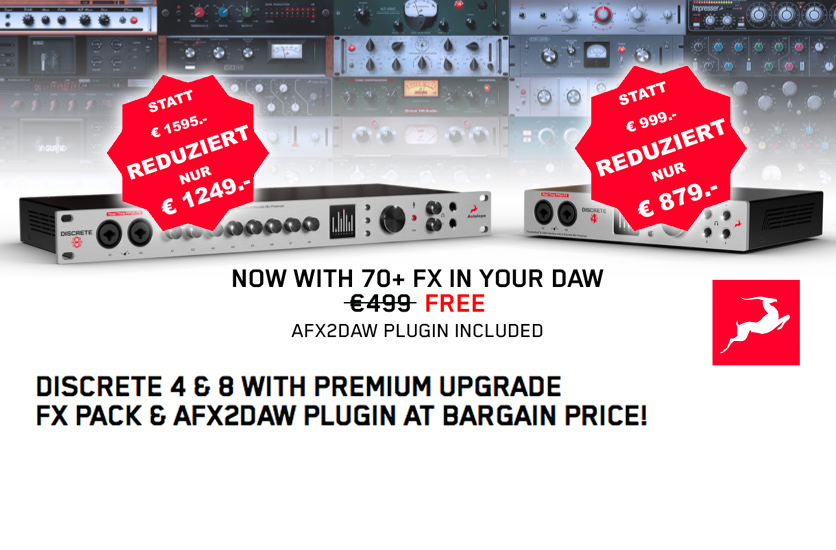 Antelope Discrete Promo bis 30.April 2019