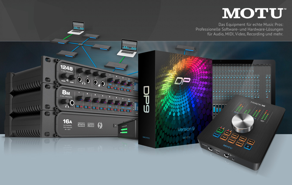 MOTU Interfaces der AVB Reihe