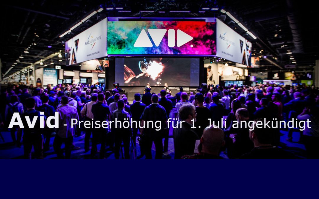 Avid Preisänderung der Creative Software Produkte